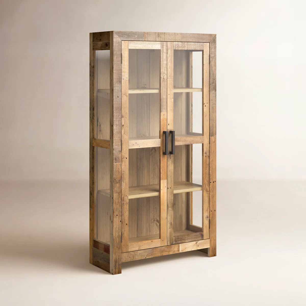 Millwood PInes Lafond Dining Cabinet Natural rustic display cabinets best