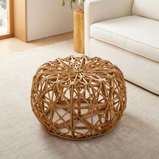 West Elm Alba Coffee Table best woven rattan coffee tables