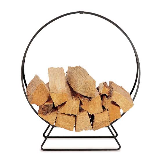 Williams Sonoma Log Hoops, Black best fireplace log holders