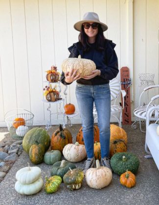 Style expert, journalist and fashion blogger Candie Anderson of candieanderson.com has the scoop on the best casual ruffle sleeve sweatshirt for fall.
