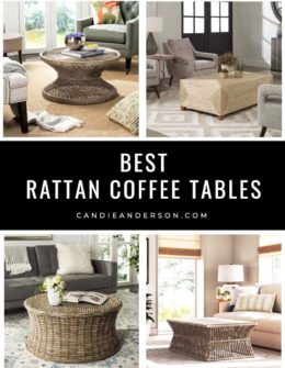 Are you searching for the perfect rattan coffee table for your modern, coastal, traditional or midcentury modern living room? Lifestyle expert, journalist and interior design blogger Candie Anderson of candieanderson.com has the scoop on 20 of the best rattan coffee tables in a wide array of styles and price ranges.