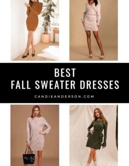 Style expert, journalist and fashion blogger Candie Anderson of candieanderson.com has the scoop on 22 best fall sweater dresses