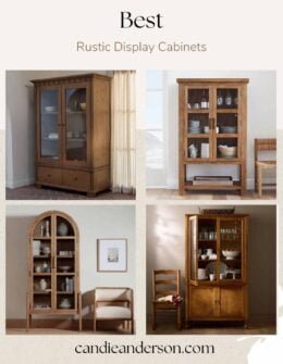 Lifestyle expert, journalist and interior design blogger Candie Anderson of candieanderson.com shares the 15 best rustic display cabinets of 2026, a buying guide, styling tips and the most frequently asked questions.