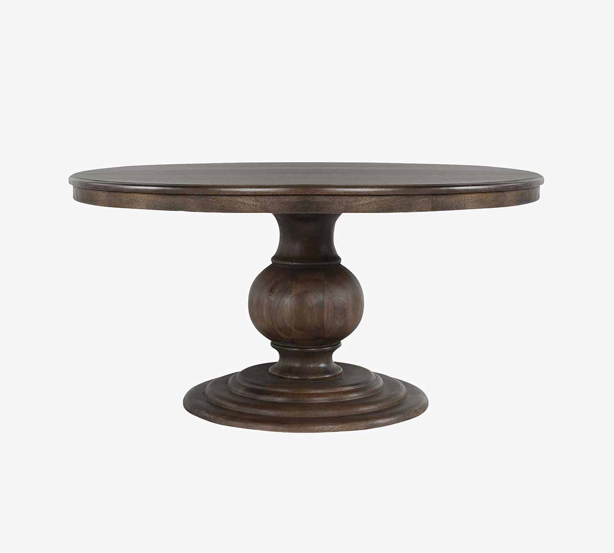 Pottery Barn Regent Round Dining Table (60") rustic round dining tables best