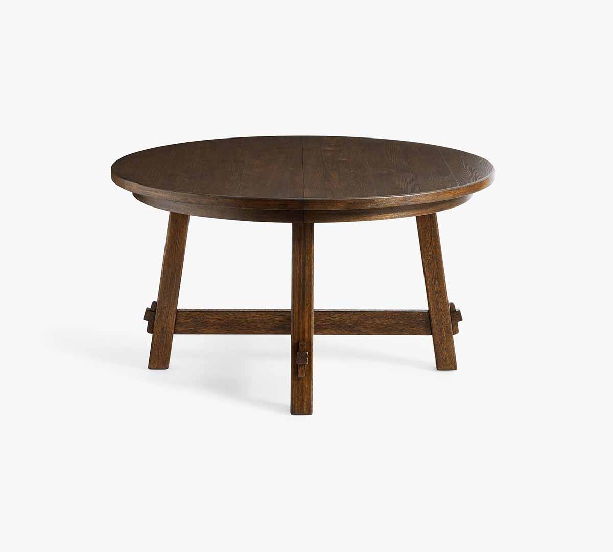 Pottery Barn Toscana Round Extendable Dining Table (54-78) Vintage Amber rustic round dining tables best