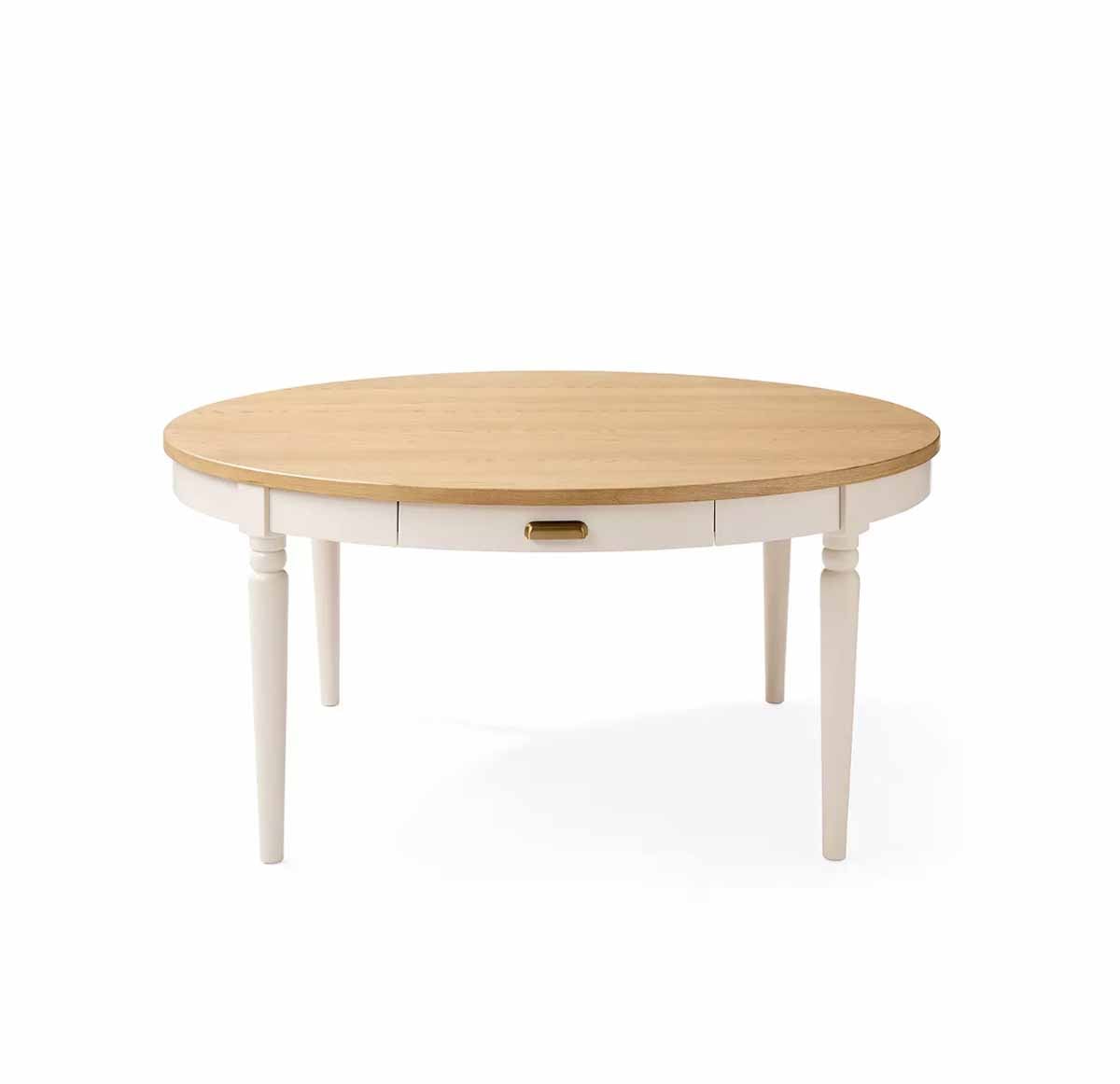 Serena and Lily Farmhouse Round Dining Table Linen rustic round dining tables