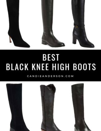 Style expert, journalist and fashion blogger Candie Anderson of candieanderson.com has the scoop on 20 of the best black knee high boots in every top style and trend! You will love the block heel boots, stiletto heels, cowboy boots, lug boots and that's just the beginning! They will be a staple in your wardrobe this fall, winter and the holiday party season.