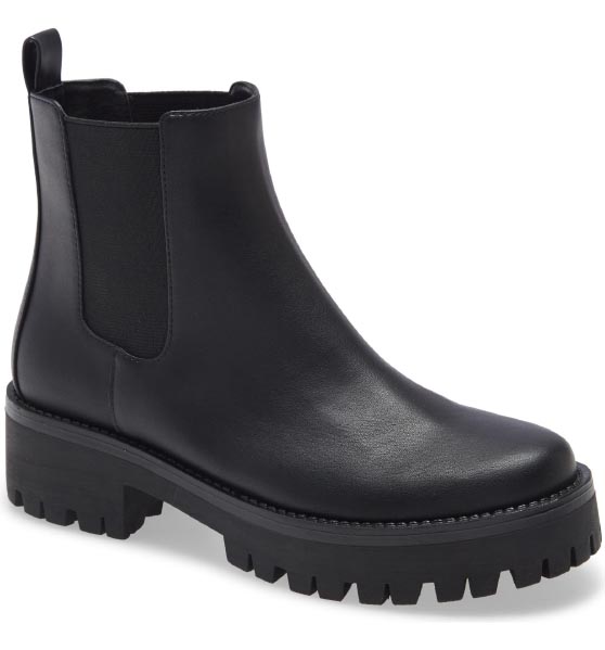 BP. Kora Lug Chelsea Boot Black nordstrom black friday sale