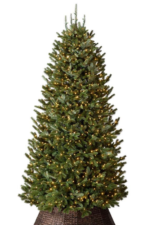 Balsam Hill 7.5-Foot Artificial Lighted Fraser Fir Tree Candlelight Clear Led best christmas decor sale