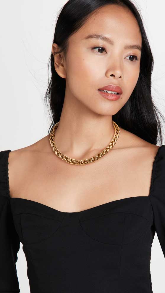 Brinker & Eliza Twist Necklace Gold best shopbop black friday sale
