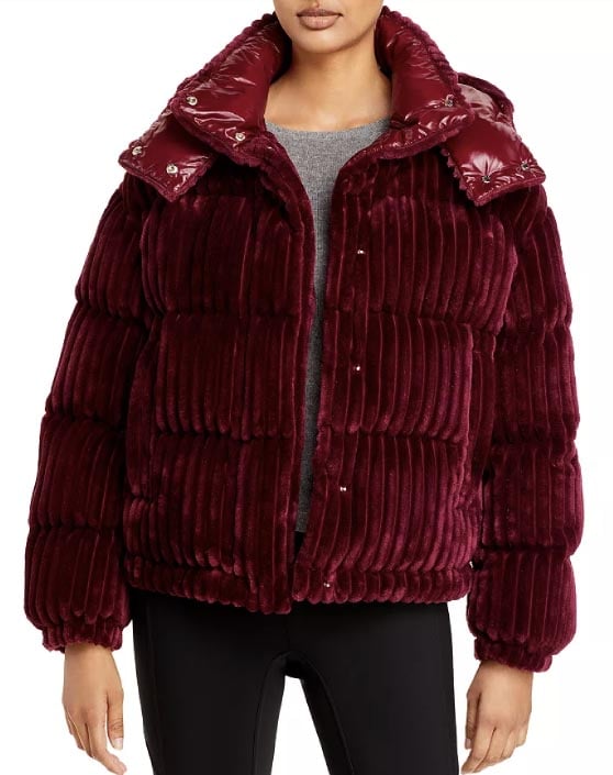 Moncler Daos Short Puffer Jacket Burgundy best corduroy puffer jackets