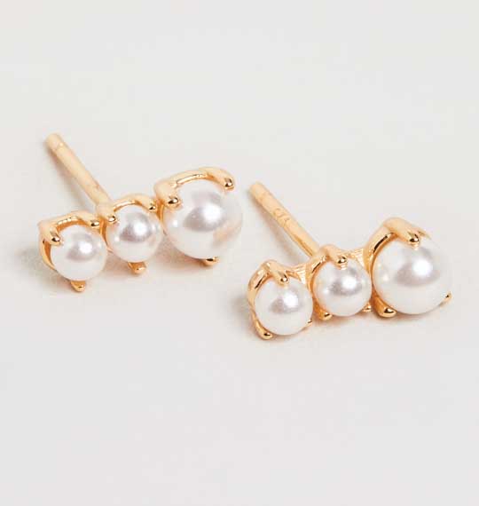 SHASHI Supernova Studs Gold Swarovski Pearls shopbop black friday sale jewelry