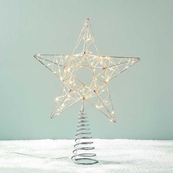 West Elm LED Shining Star Tree Topper best christmas tree toppers