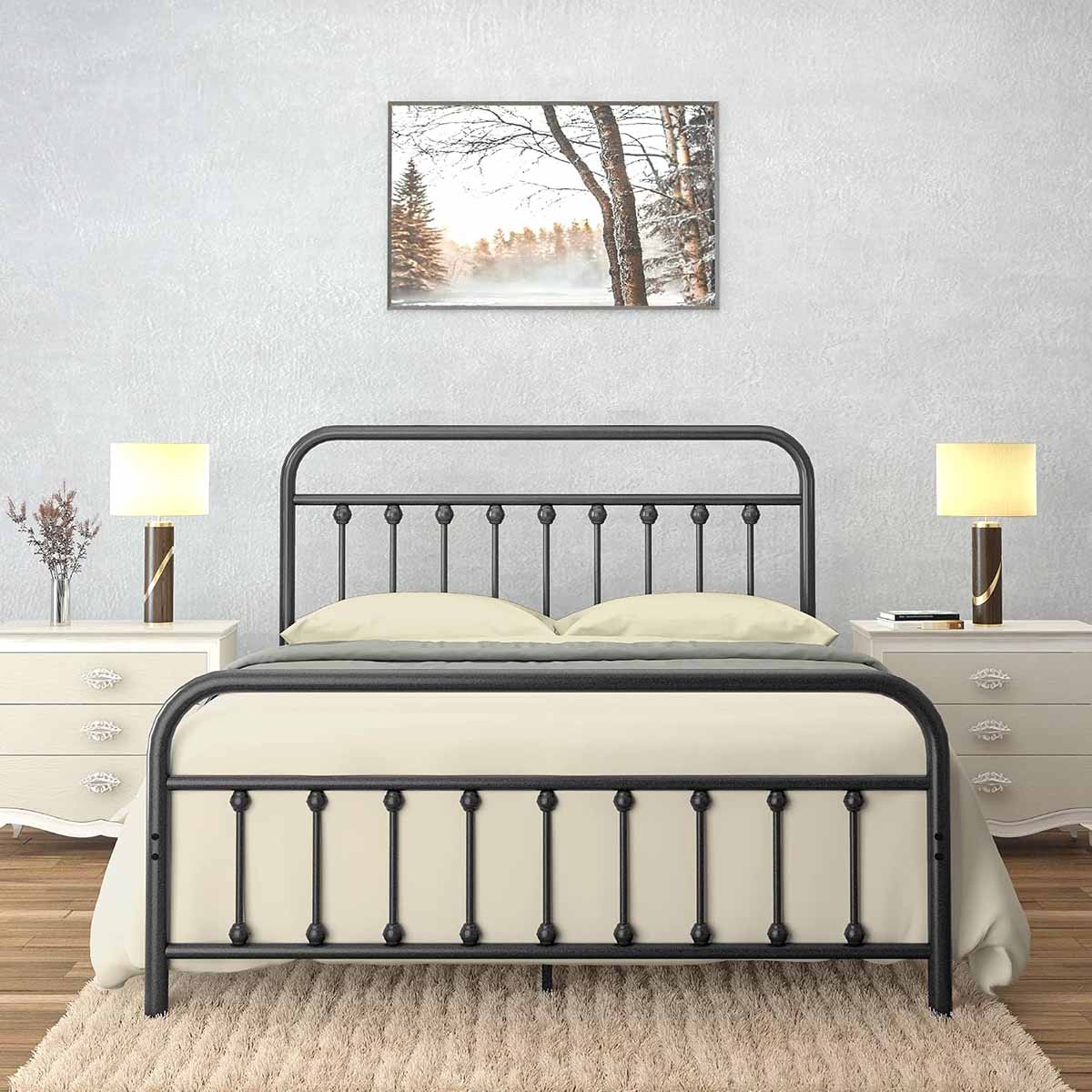 AMBEE21 Golden Gate Beds Vintage Style Metal Bed Frame best iron beds best