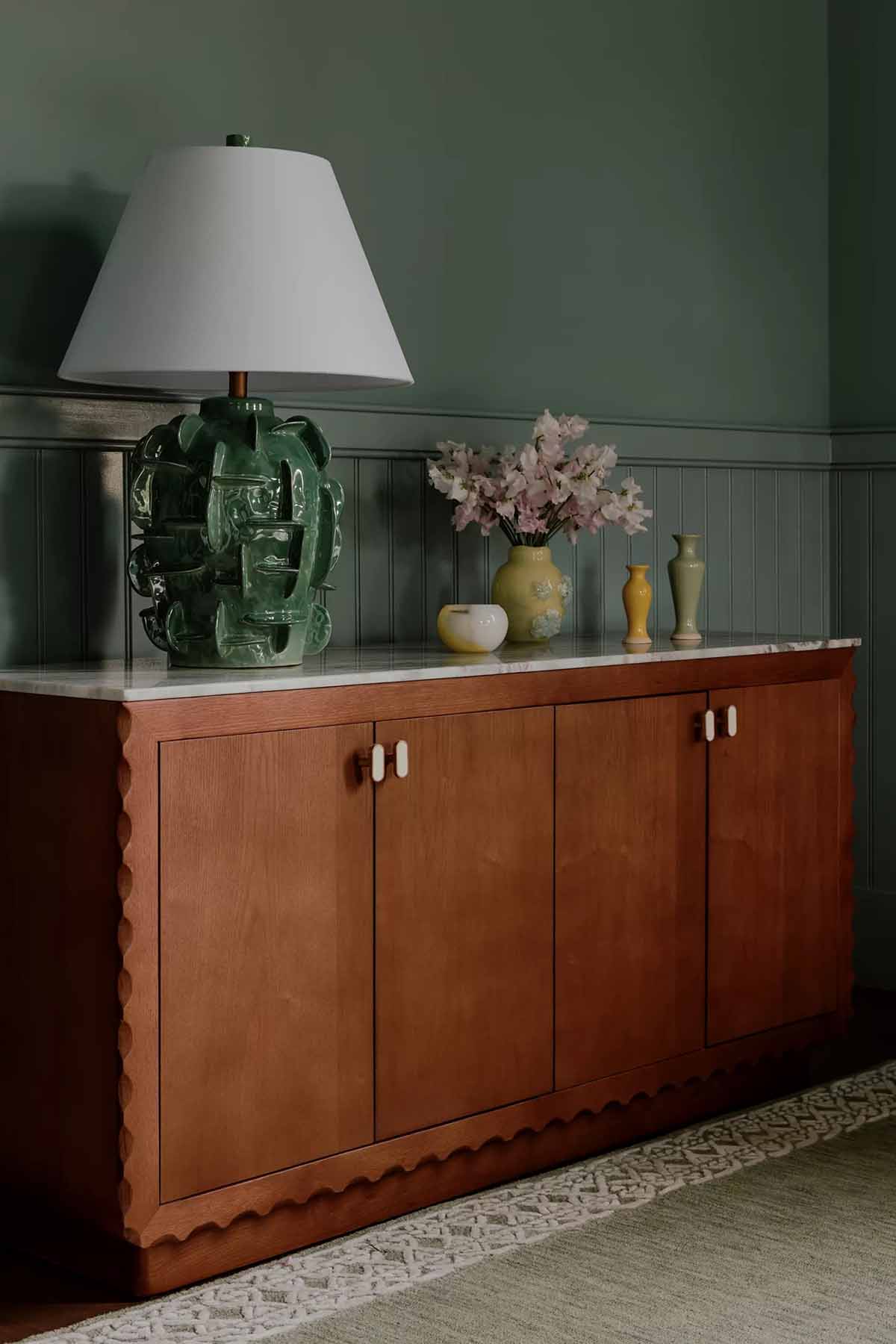 Anthropologie Brentley Rectangular 60″ Marble Top Sideboard best marble sideboards