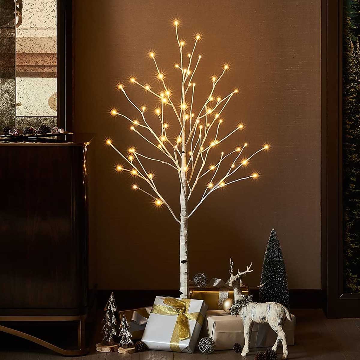 HAIRUI Lighted 4FT Birch Tree best birch christmas trees