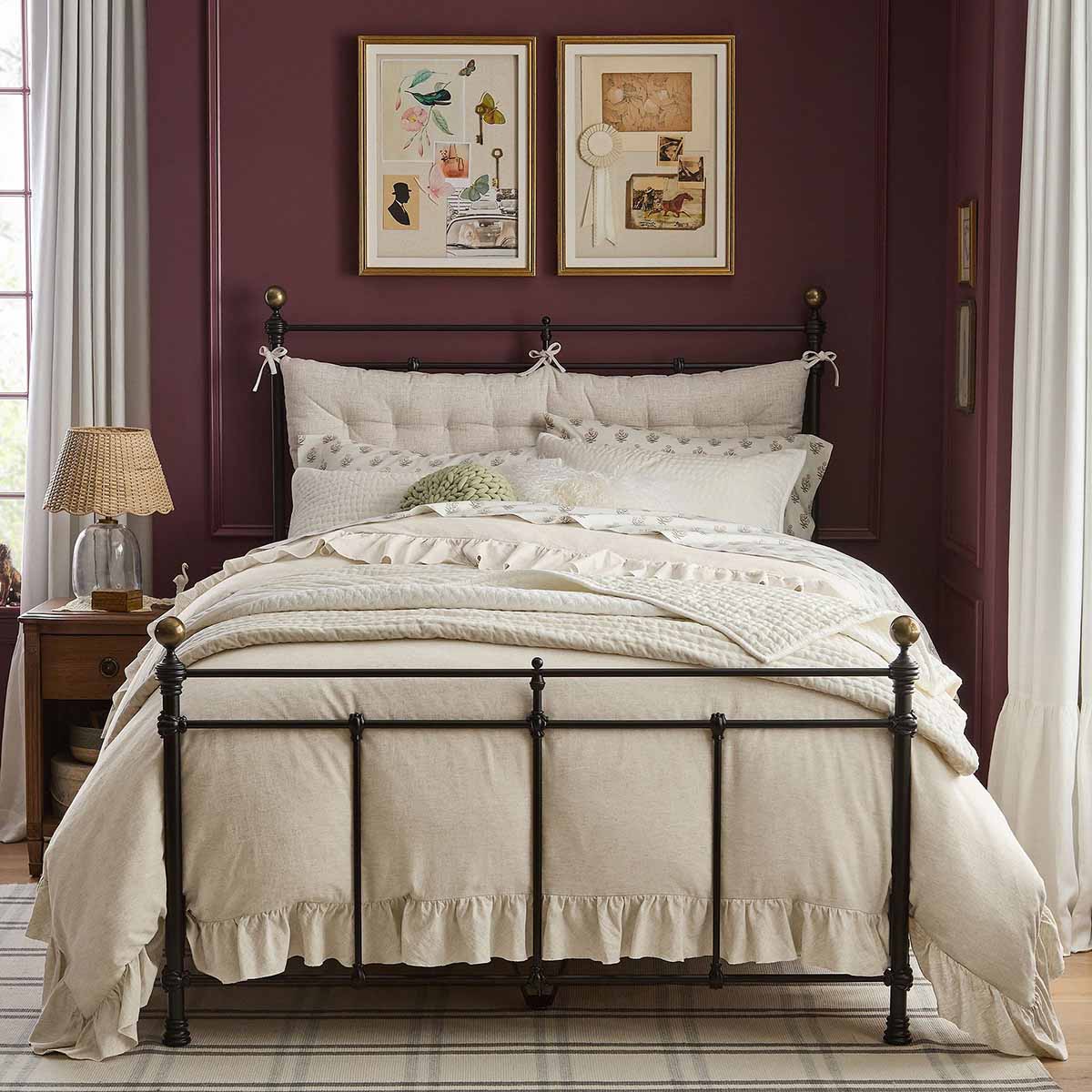 PBteen Chris Loves Julia Iron Bed Matte Black best iron beds