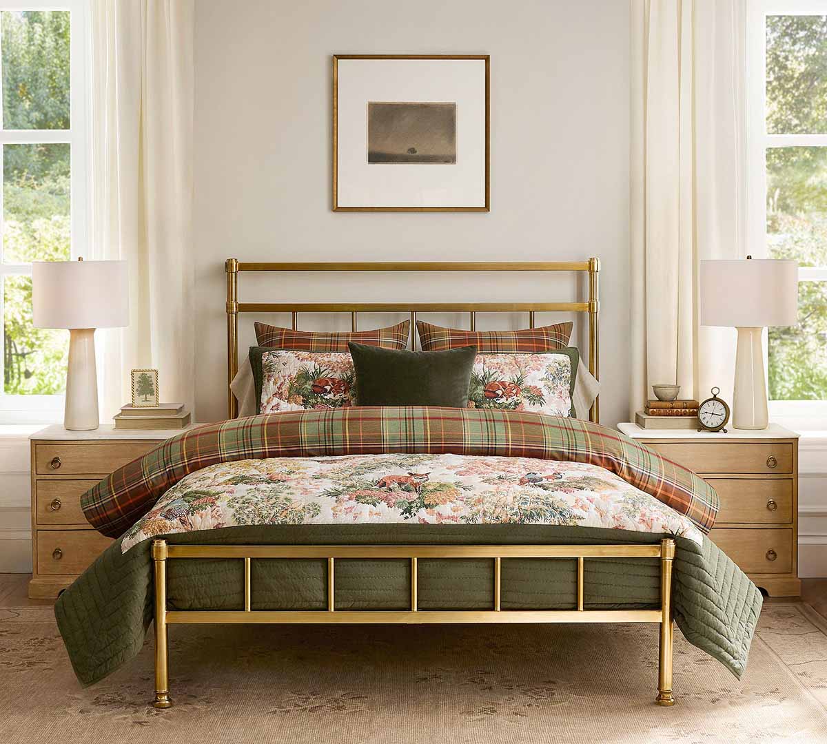 Pottery Barn Everson Metal Bed Brass best iron beds