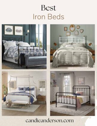 Lifestyle expert, journalist and interior design blogger Candie Anderson of candieanderson.com shares the best iron beds for every bedroom.