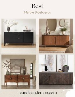 Entertaining expert, Candie Anderson shares the best marble sideboards, the most frequently asked questions about them, a buying guide and a styling guide.