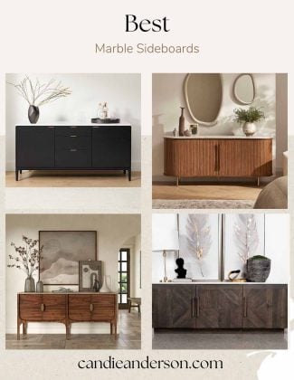 Entertaining expert, Candie Anderson shares the best marble sideboards, the most frequently asked questions about them, a buying guide and a styling guide.