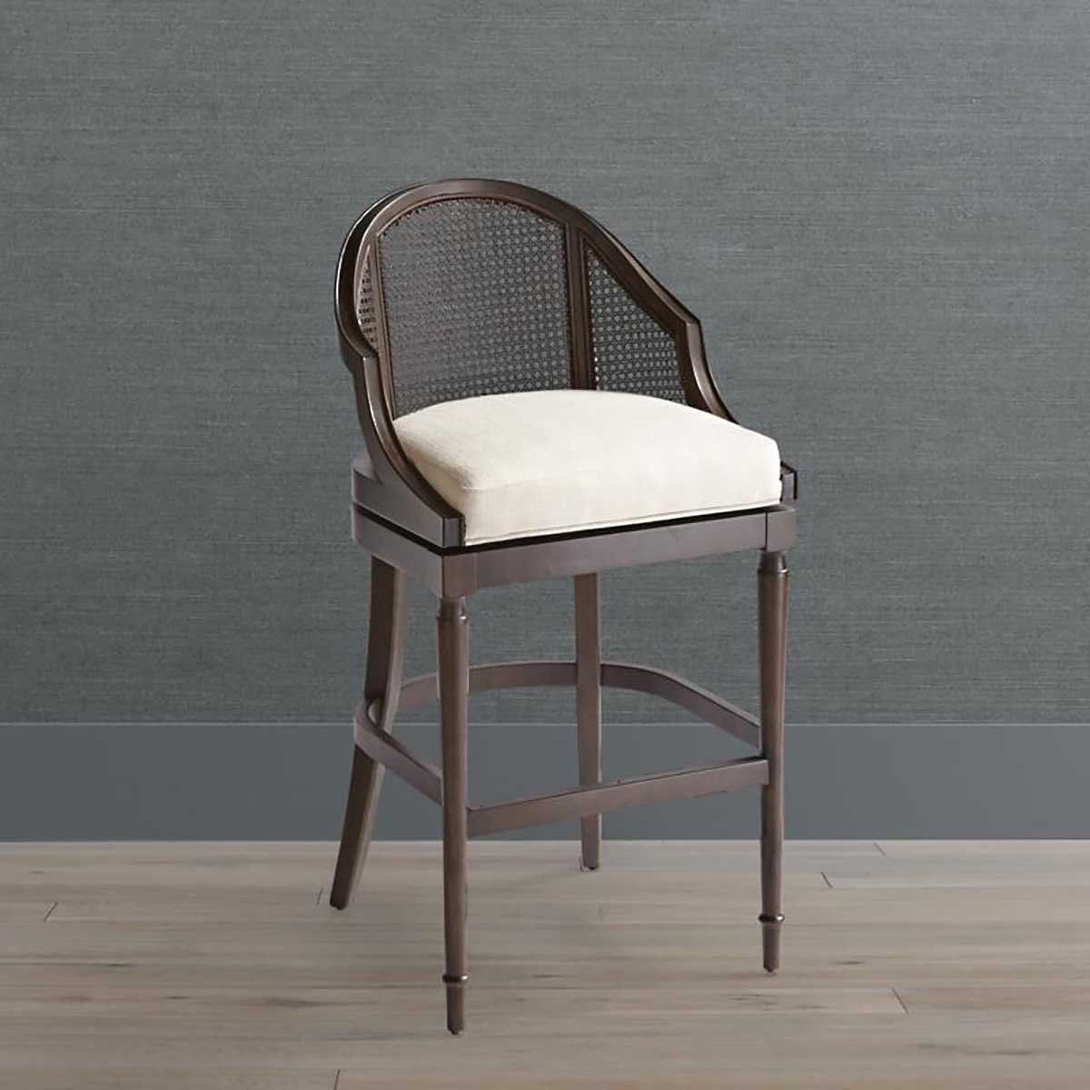 Frontgate Paola Swivel Cane Bar & Counter Stool best cane counter stools