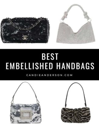Style expert, journalist and fashion blogger Candie Anderson of candieanderson.com has the scoop on 21 of the best embellished handbags, clutch bags and more for women of all ages for every occasion - from wedding guests to holiday parties, date night, birthday parties, anniversary celebrations, a night on the town with friends and more.