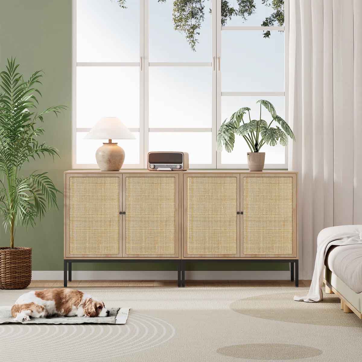 Bay Isle Home Acelynn Sideboard Natural best cane sideboards