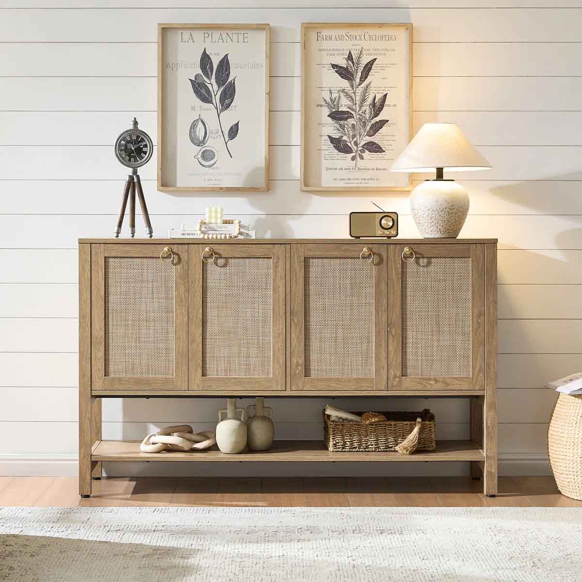 Bayou Breeze Pomodoro Sideboard Carbon Cherry Finish best cane sideboards