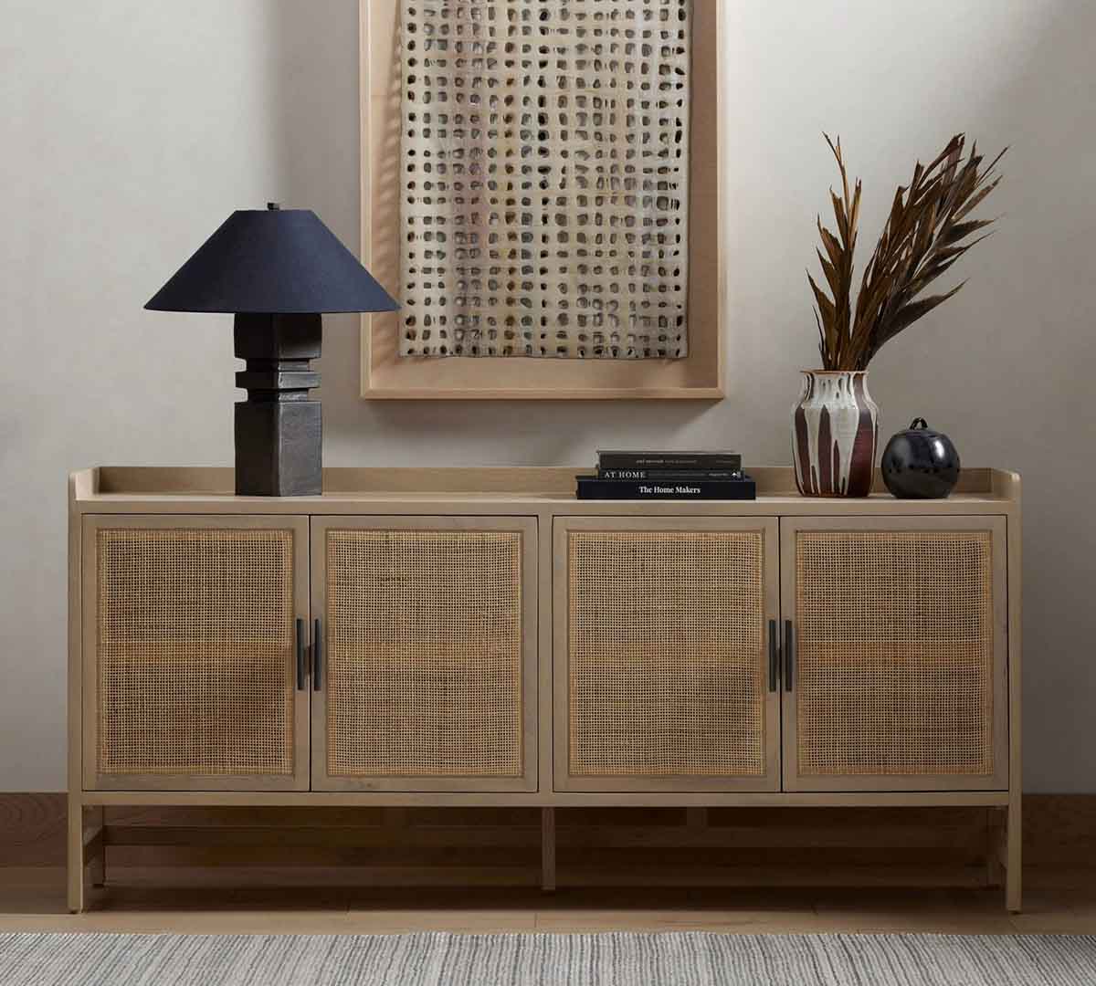Pottery Barn Dolores Cane Buffet (72") Natural cane sideboards