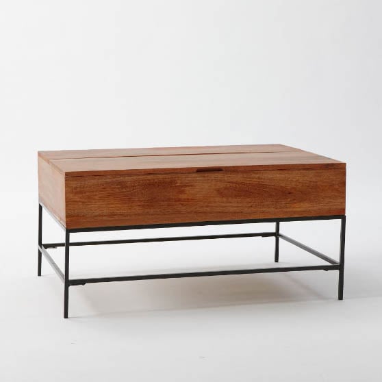 West Elm Industrial Living Room Coffee Table Cafe best storage coffee tables