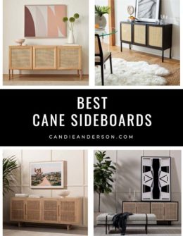 Lifestyle expert, journalist and interior design blogger Candie Anderson of candieanderson.com has the scoop on 20 of the best cane sideboards and buffets in the top interior design styles, colors and trends.