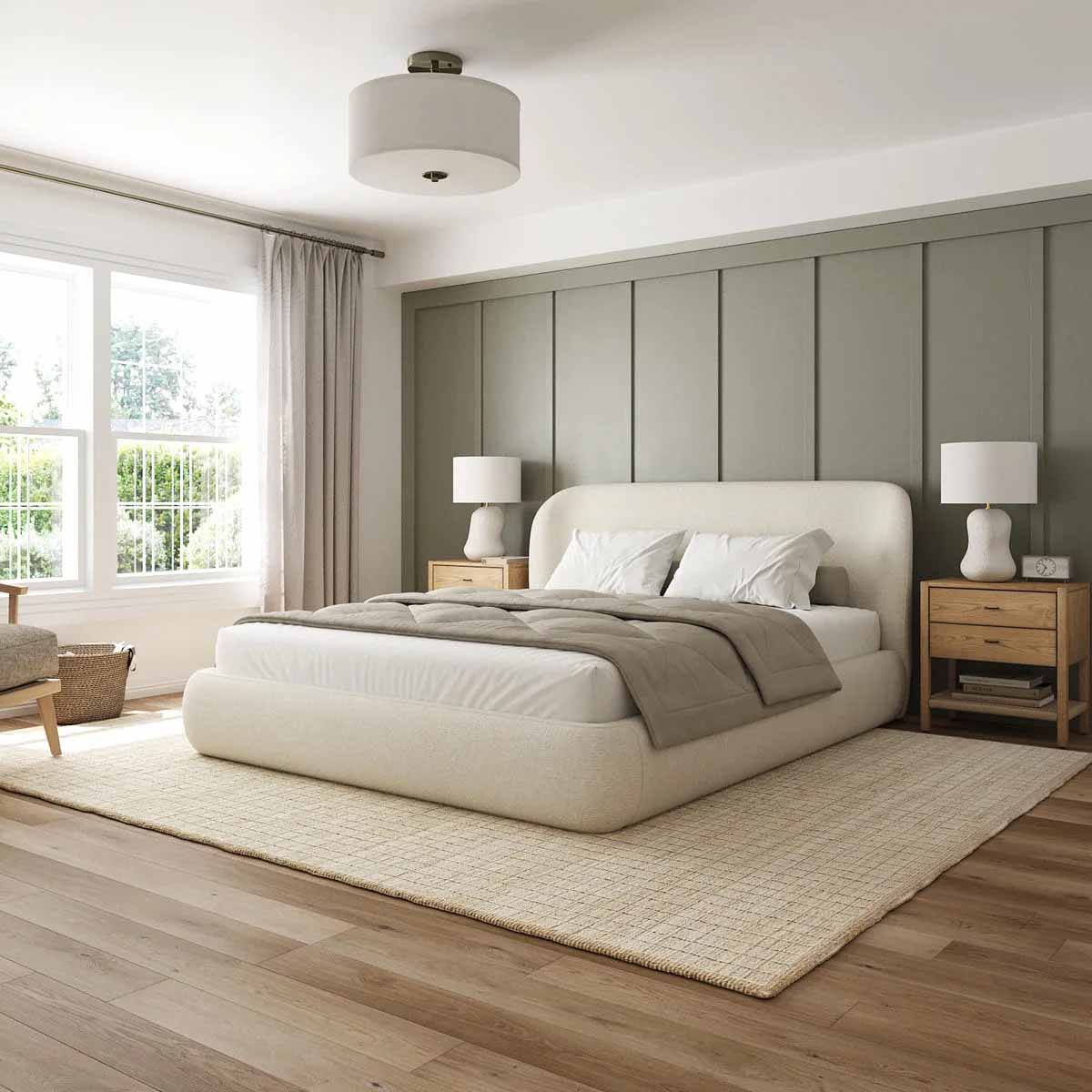 Latitude Run Lacricia Platform Bed with Wingback Headboard upholstered wingback beds best