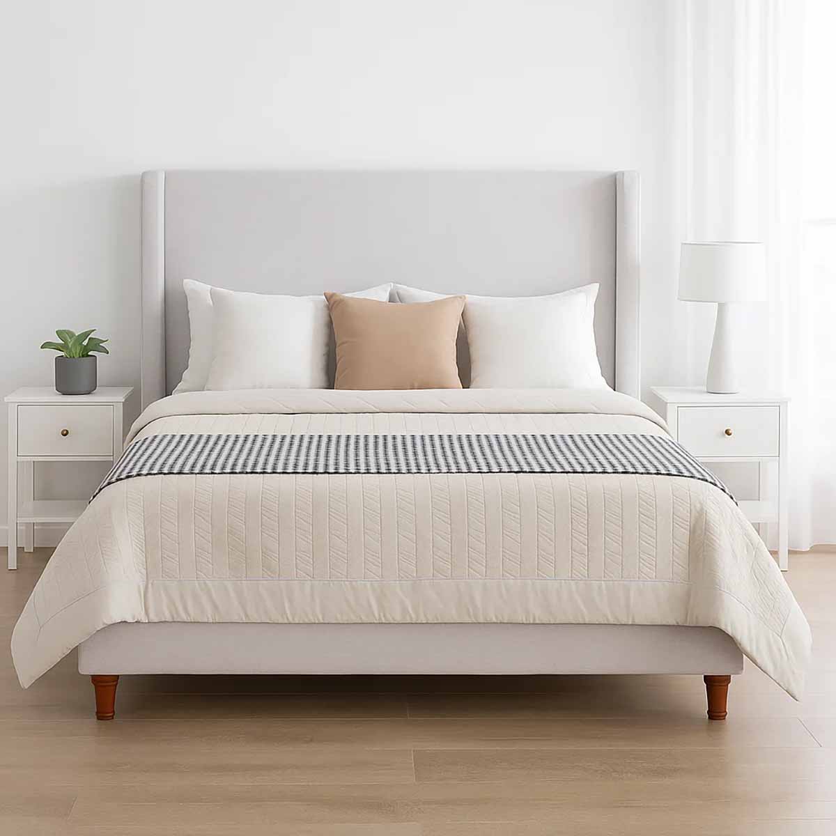 Latitude Run Mozter Upholstered Wingback Platform Bed upholstered wingback beds best