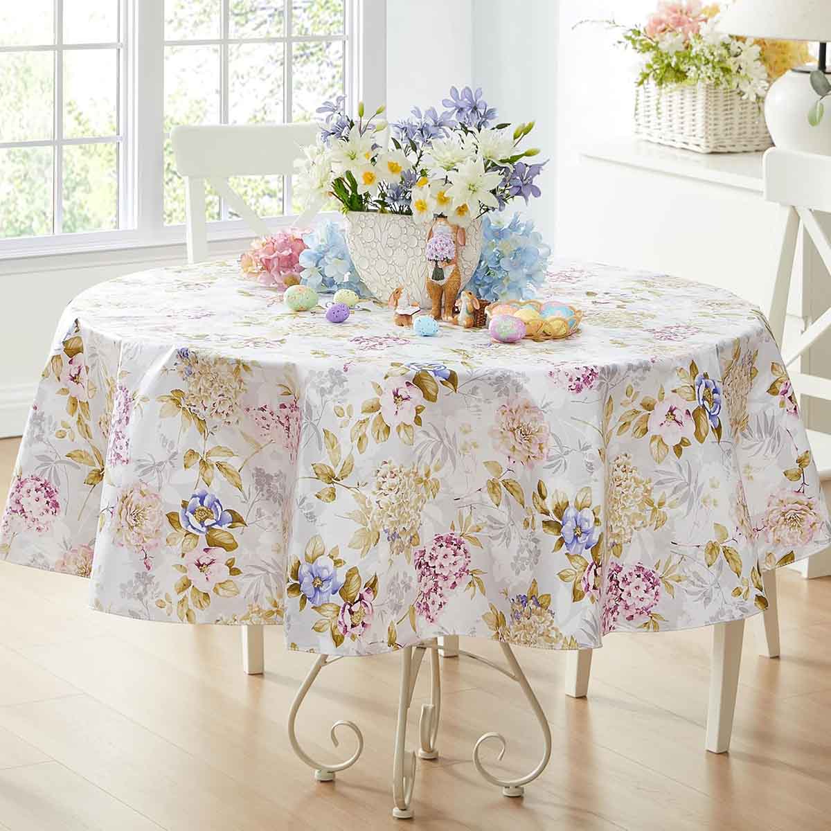 Newbridge Hydrangea Floral Tablecloth best easter tablecloths