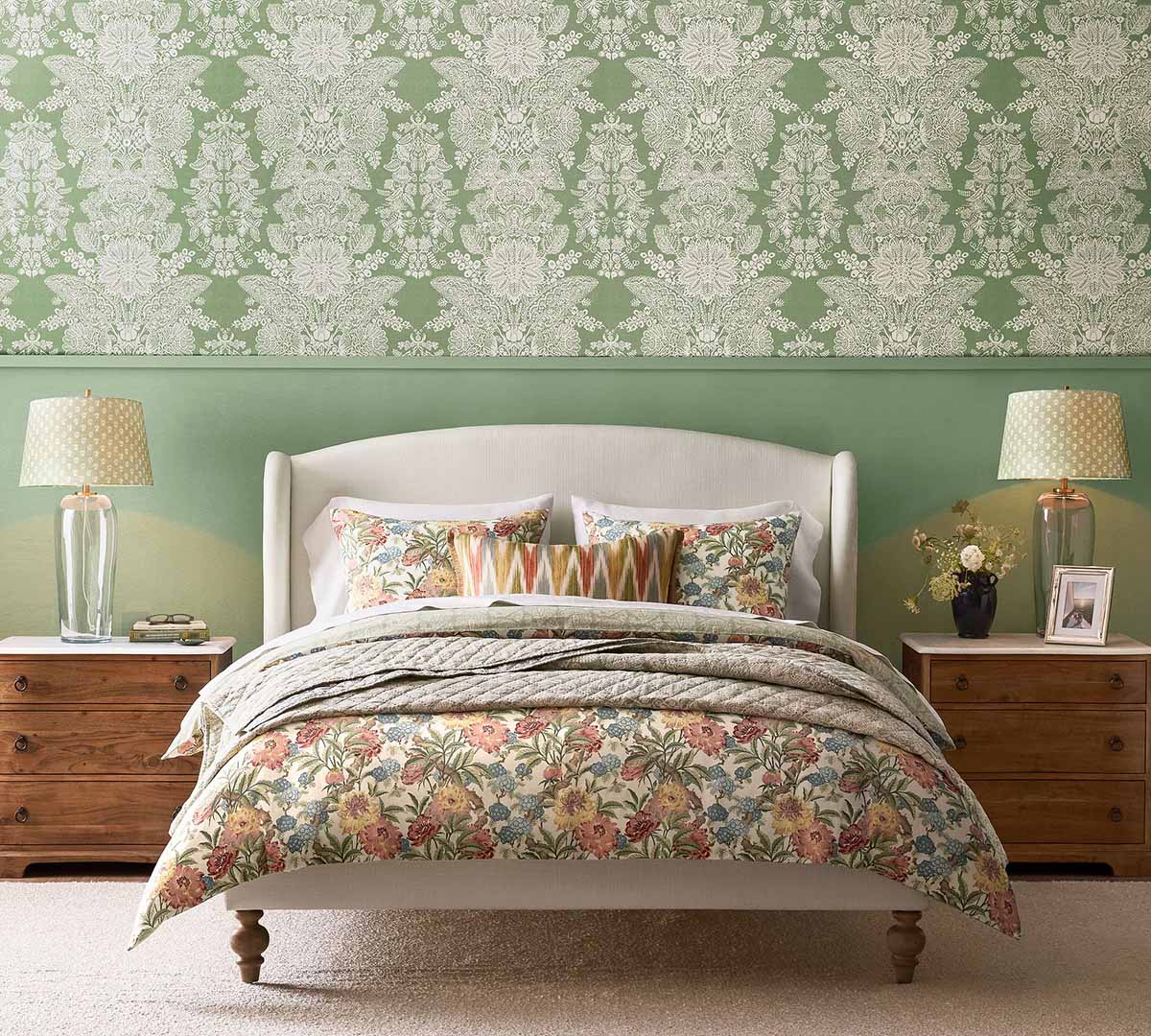 Pottery Barn Augusta Upholstered Platform Bed Basketweave Slub Ivory with Seadrift Legs upholstered wingback beds best