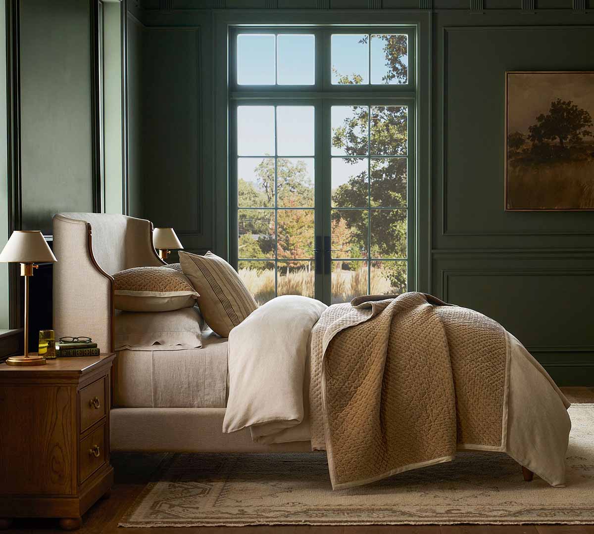 Pottery Barn Beatrix Upholstered Bed upholstered wingback beds best