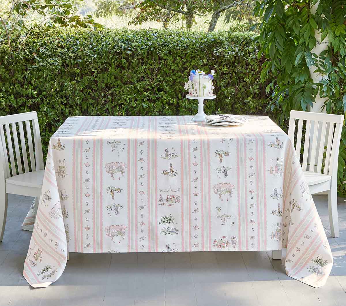 Pottery Barn Kids Riley Sheehey Easter Tablecloth best easter tablecloths