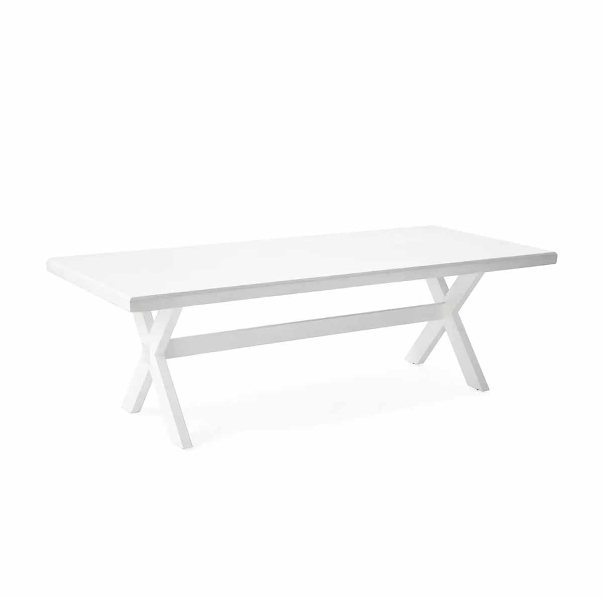 Serena and LIly Monterey Dining Table White best outdoor metal dining tables