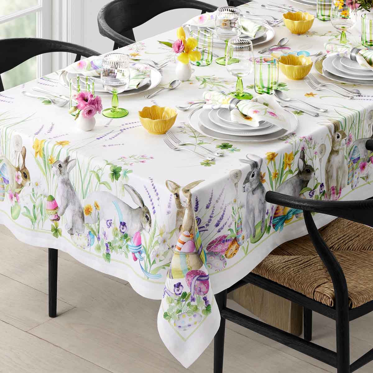Williams Sonoma Roger Printed Tablecloth best easter tablecloths