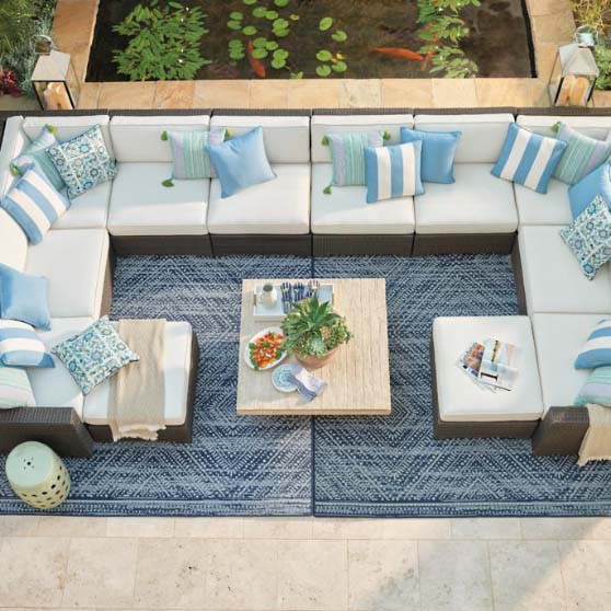 20 Blue Outdoor Rugs For Your Patio! Candie Anderson