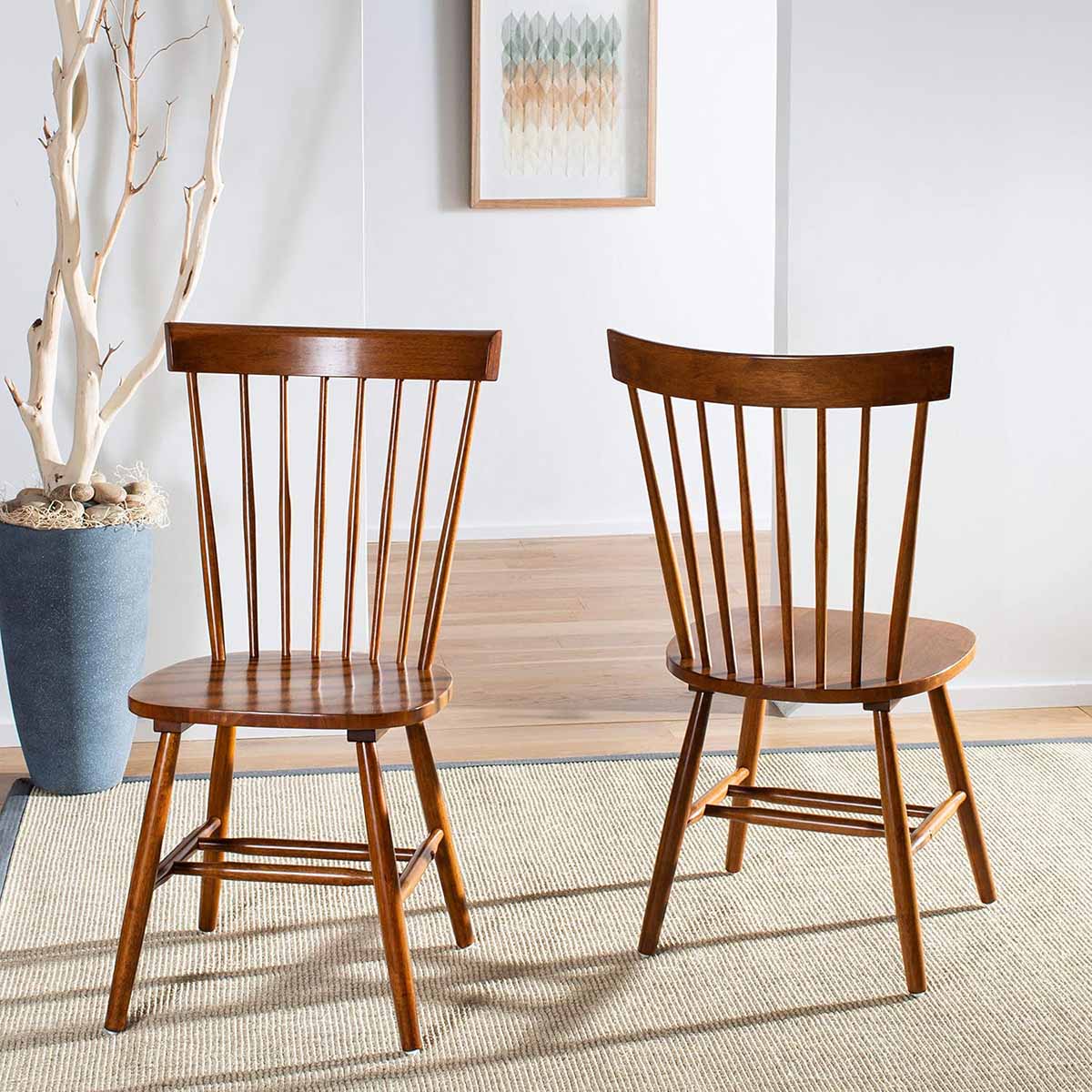 Safavieh Parker Windsor Dining Chair Dark Oak best windsor dining chairs
