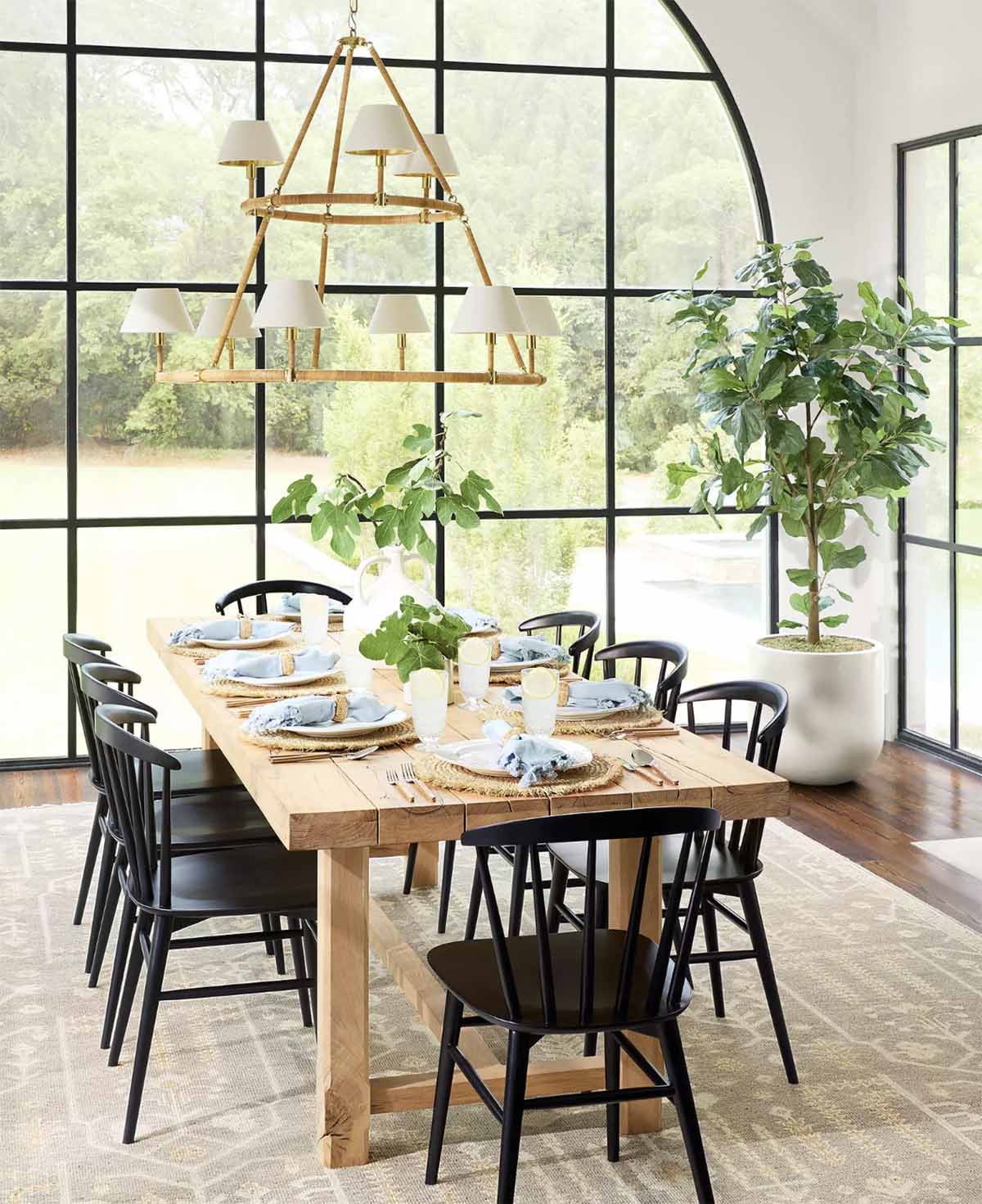 Serena and Lily Carter Dining Chair Black windsor dining chairs