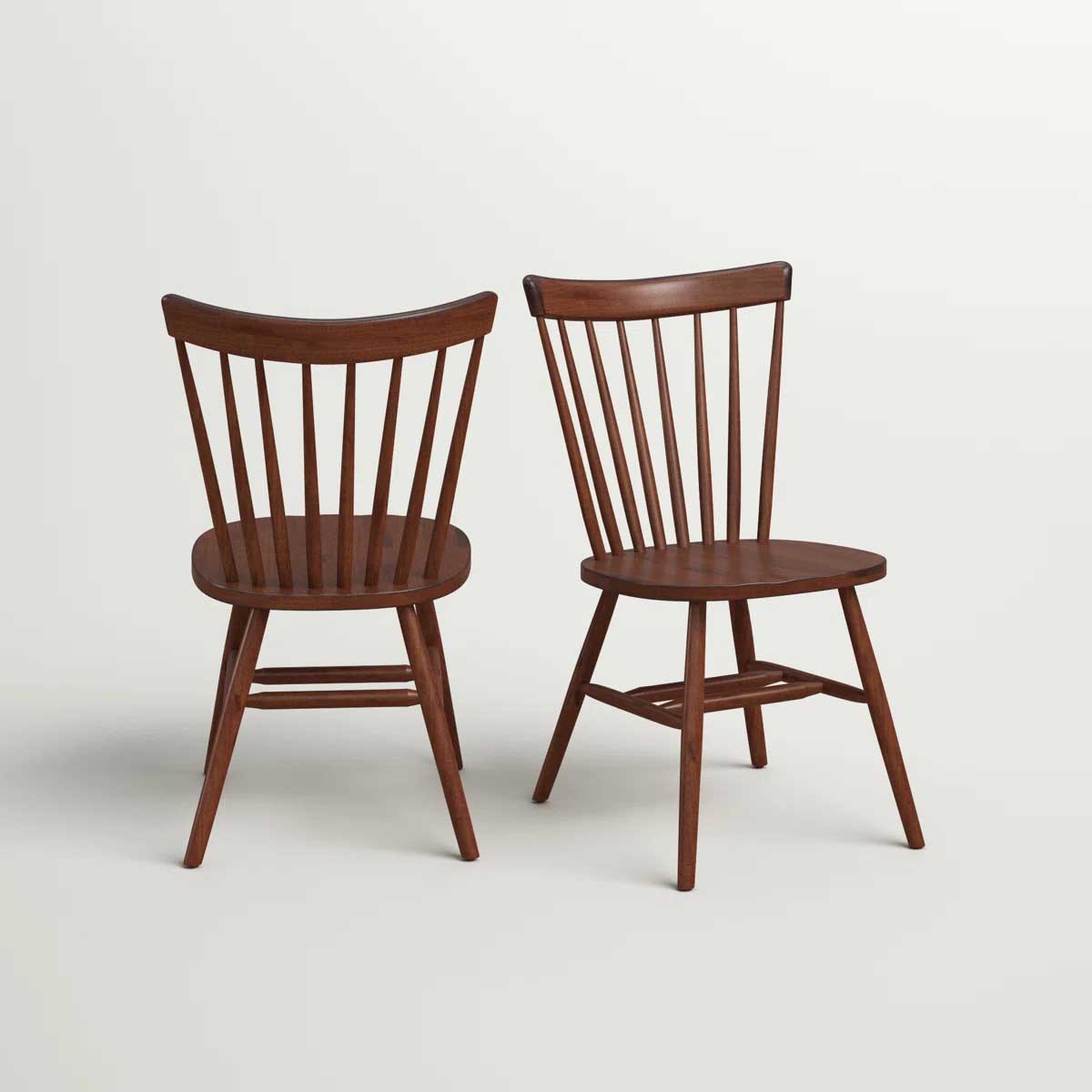 Three Posts Knaack Solid Wood Windsor Back Side Chair best windsor dining chairs