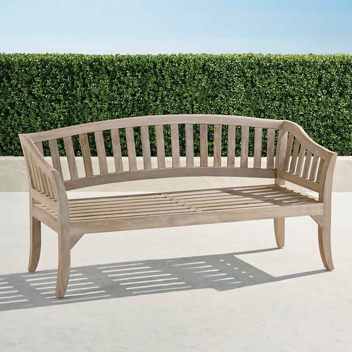 Frontgate Portola Garden Bench best teak outdoor benches