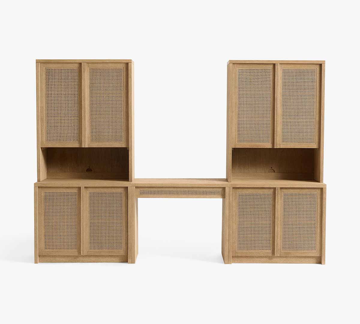Pottery Barn Marina Cane Storage Cabinet Desk (108) Seadrift best cane desks