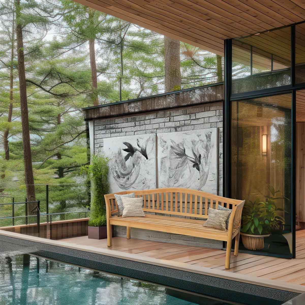 Red Barrel Studio Kanika Teak Wood Garden & Patio Bench best teak outdoor benches