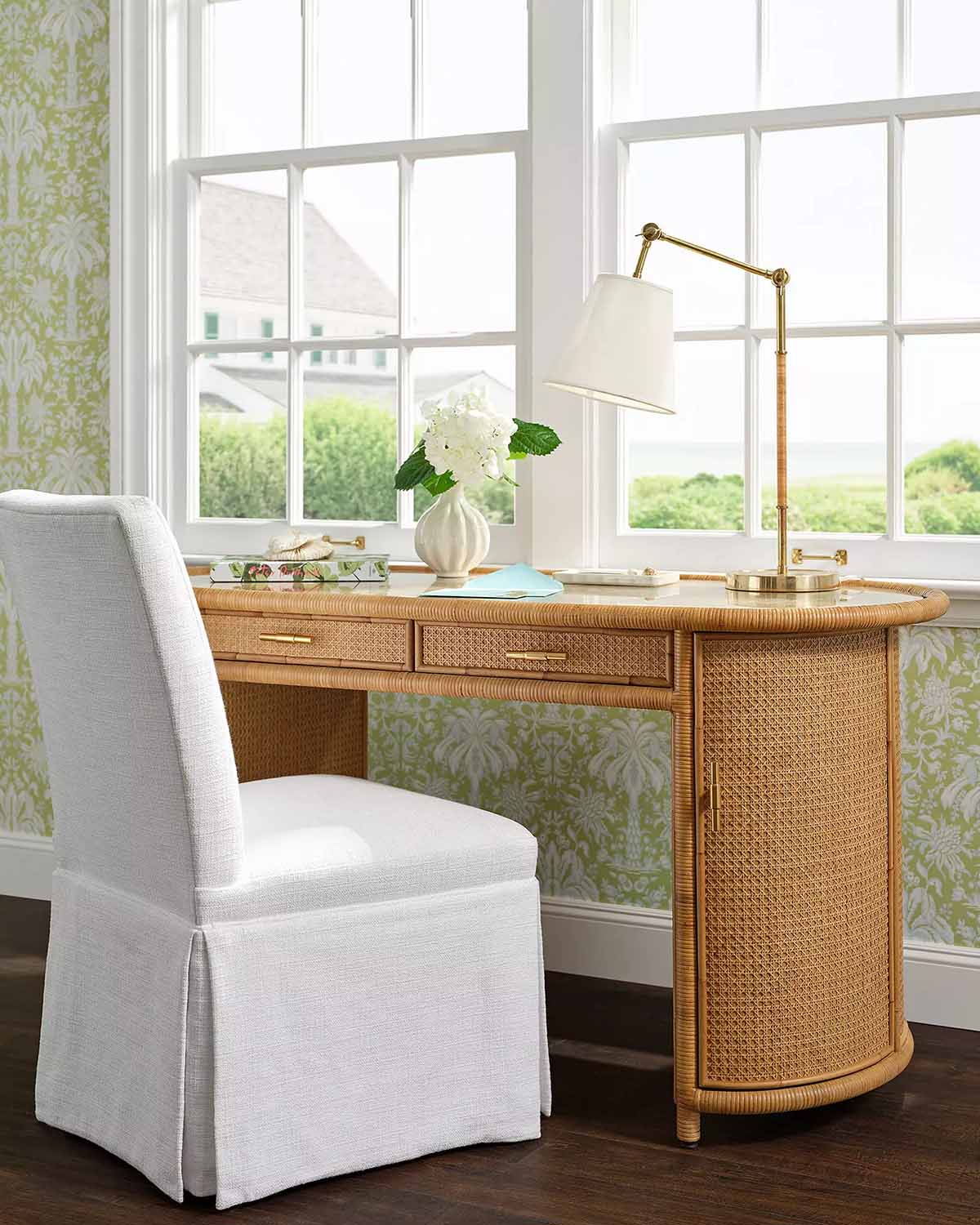 Serena and Lily Nassau Console best cane desks home office