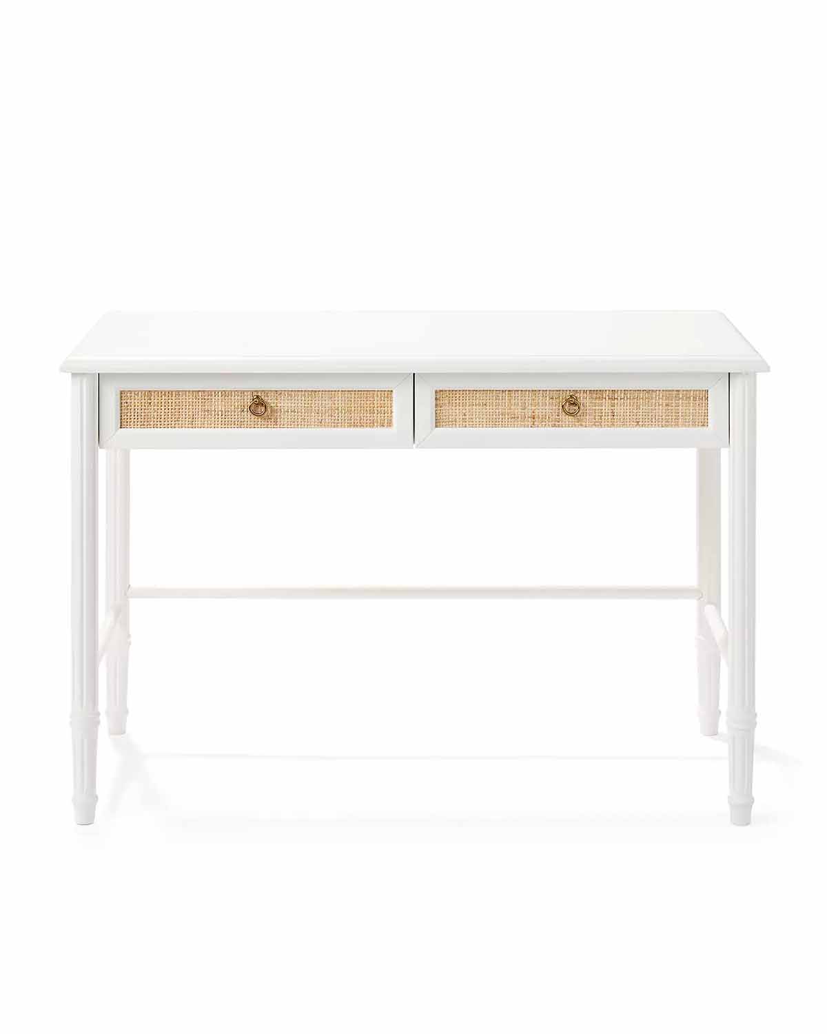 Serena and Lily Wren Desk White Natural best cane desks 