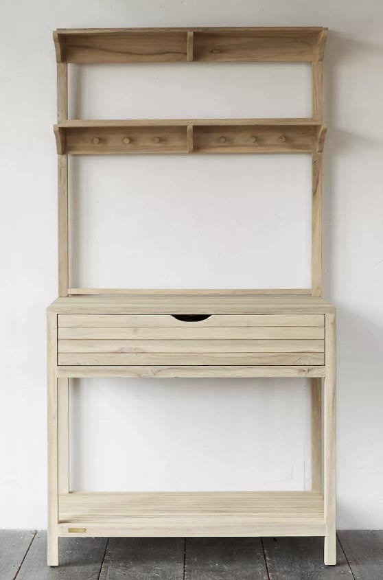 Terrain Gardener Teak Potting Station Best 